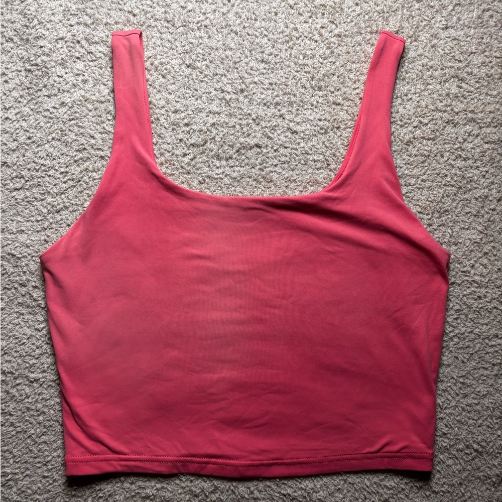Pink cropped tank